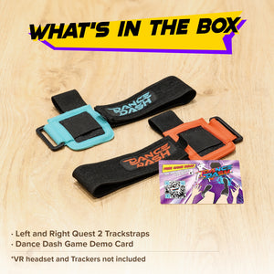 Meta Quest Trackstraps +Dance Dash Demo Card