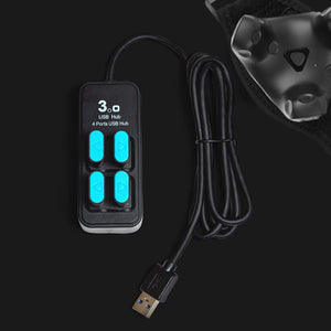 TrackStrap Plus for VIVE Trackers Bundle with 4-Port USB Hub - Rebuff Reality