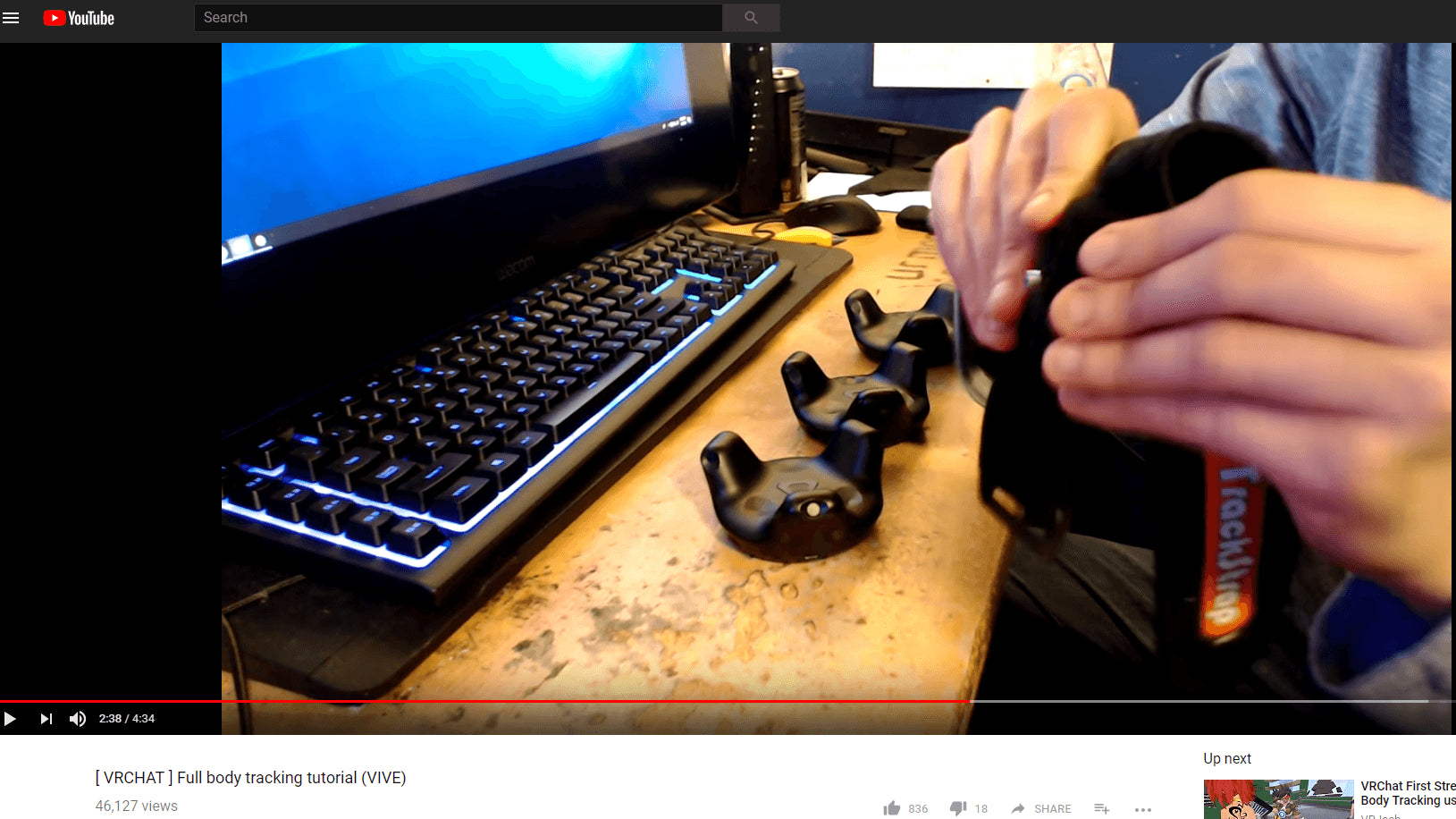 VRChat full body tracking setup for metaverse