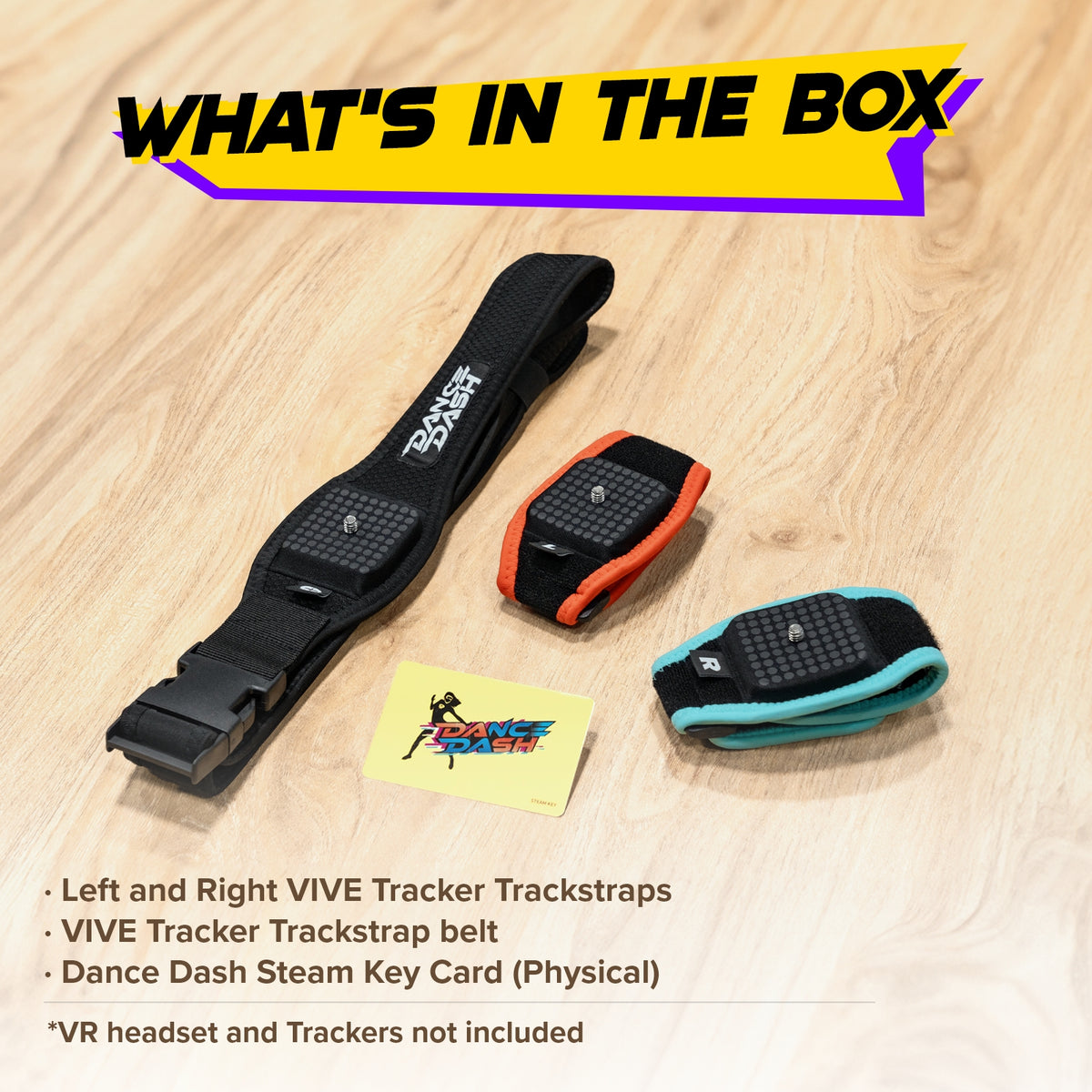 VIVE トラッカー トラックストラップ + ダンス ダッシュ ゲーム キー