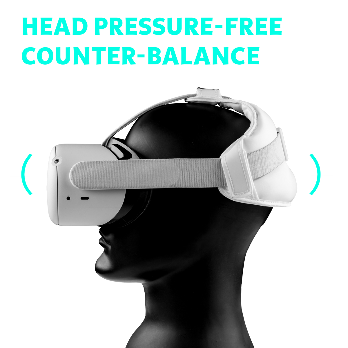 VR Balance for Meta QUEST 3S, QUEST 3, QUEST2, Head Pressure-Free Counter-Balance