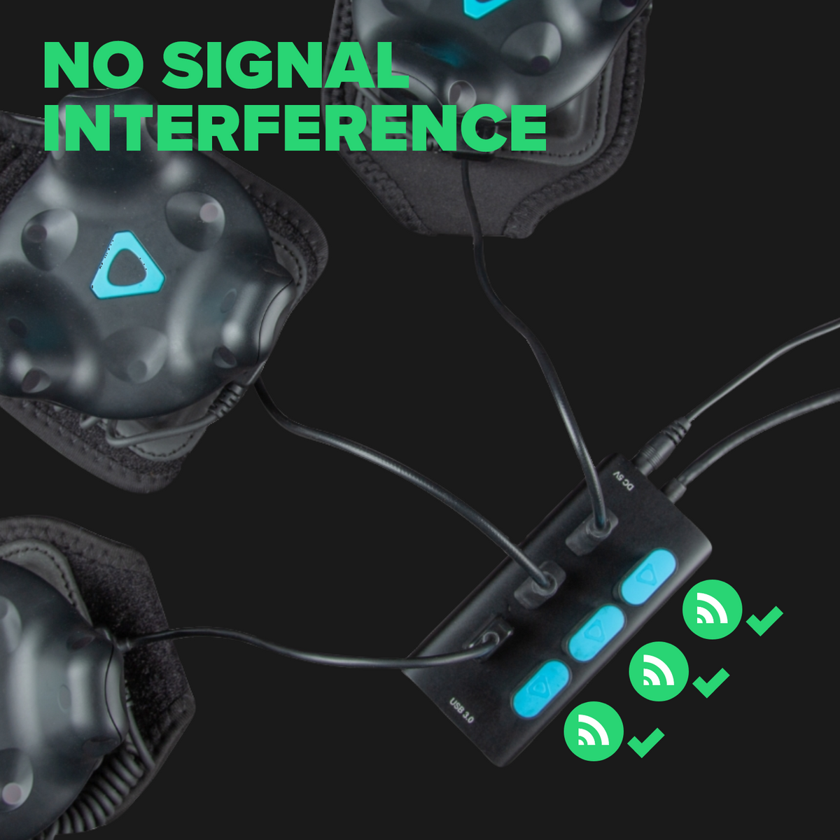 7-Port USB Hub for VIVE Tracker Management