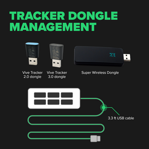 VIVE トラッカー管理用 7 ポート USB ハブ