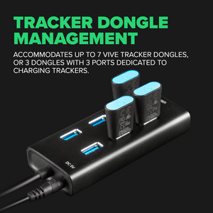 7-Port USB Hub for VIVE Tracker Management