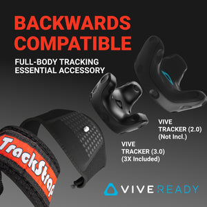 HTC 3 Pack VIVE Tracker (3.0) + Rebuff Reality TrackStrap Bundle - Rebuff Reality