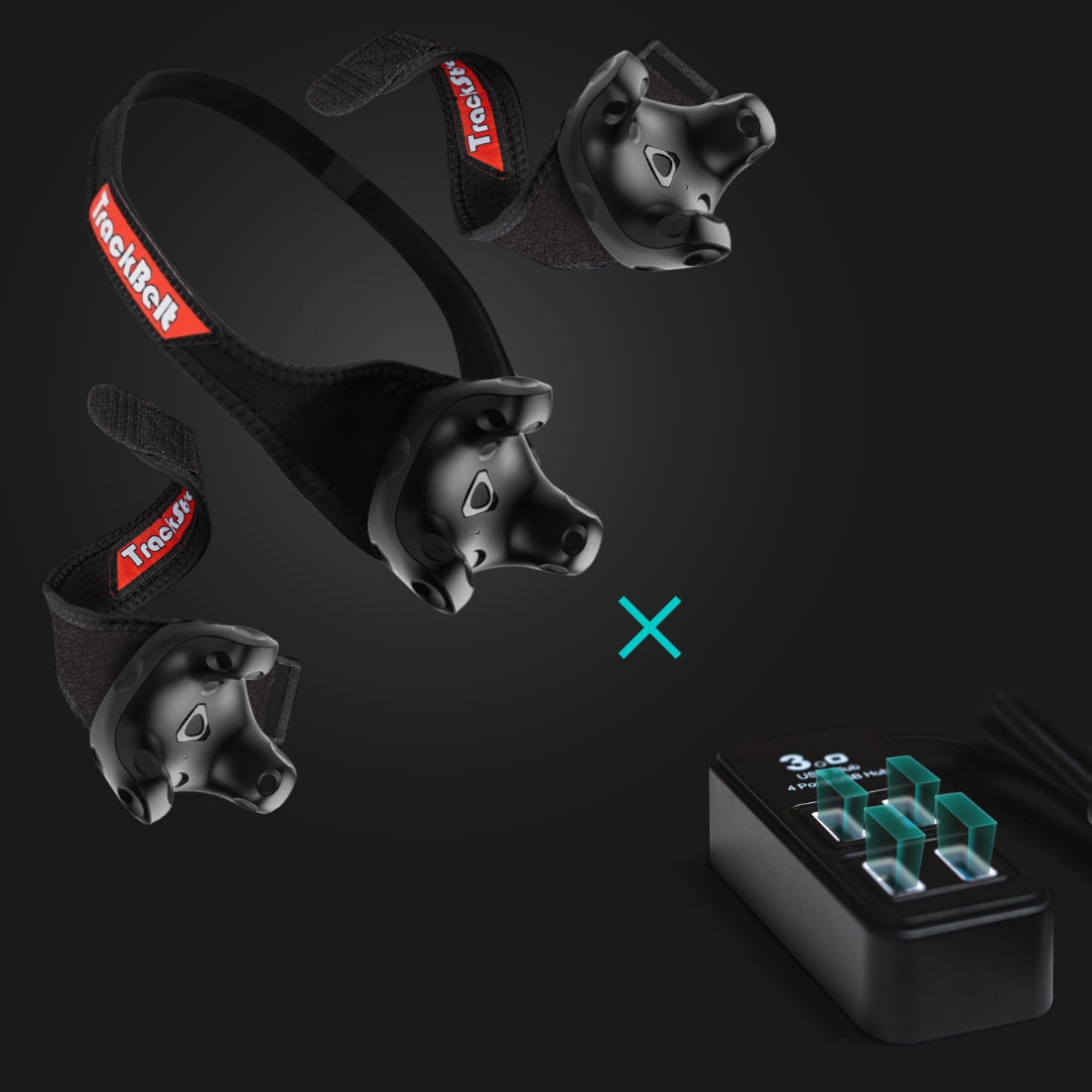 Trackstrap with USB 4 for vive trackers - Rebuff Reality